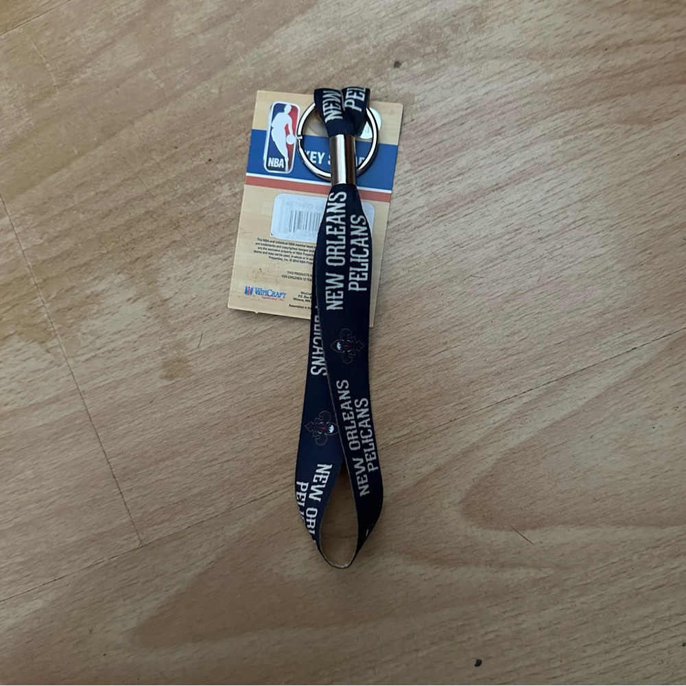 Brand New 7” New Orleans Pelicans Navy Blue NBA Key Strap